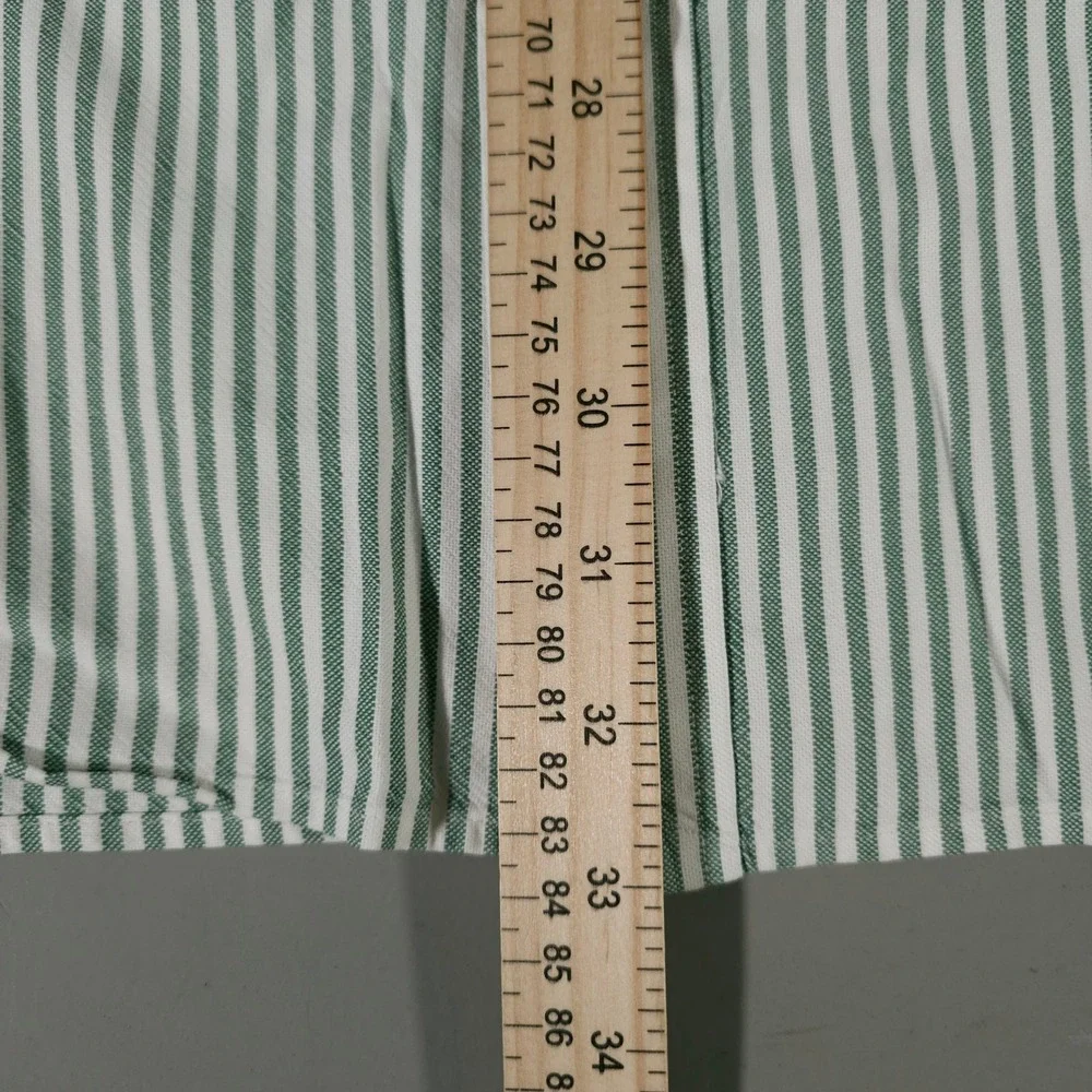 Ralph Lauren Button Down Shirt Mens 3XB Green Striped Classic Fit Long Sleeve - Picture 5 of 6